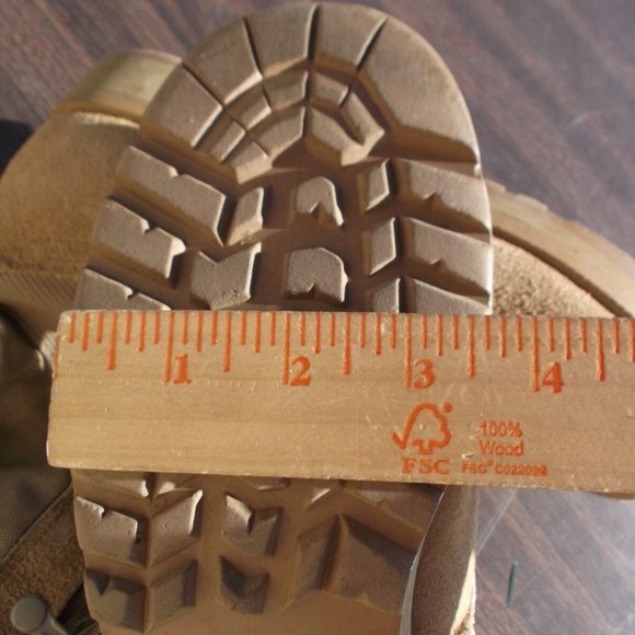 ALTAMA HOT WEATHER VENTED DESERT TAN COMABT BOOTS 7.5W VIBRAM SOLES JC 60121 main image 4